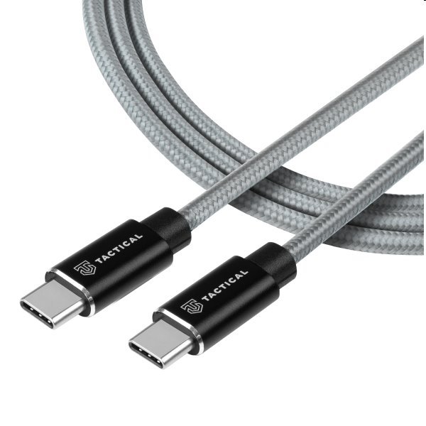 Tactical kevlarový USB-C/USB-C kabel (100W), 0.3m Tactical kevlarový USB-C/USB-C kabel (100W), 0.3m