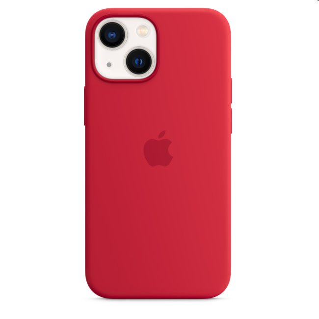Apple iPhone 13 mini Silicone Case with MagSafe, red