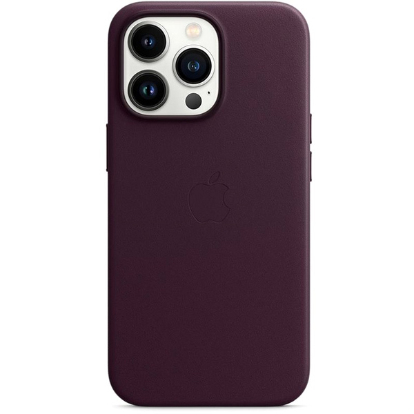Apple iPhone 13 Pro Max Leather Case with MagSafe, dark cherry
