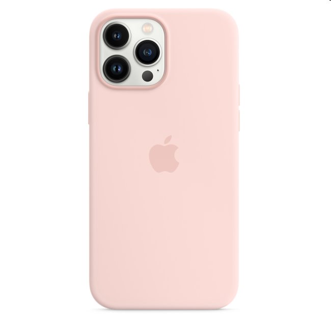 Apple iPhone 13 Pro Max Silicone Case with MagSafe, chalk pink