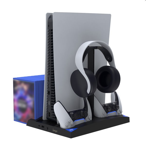 Dokovací stanice iPega P5013 pro PlayStation 5, Dualsense a Pulse 3D - OPENBOX (Rozbalené zboží s plnou zárukou)