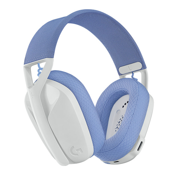 Herní sluchátka Logitech G435 Lightspeed Wireless Bluetooth Gaming Headset, bílá