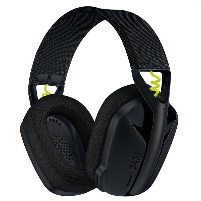 Logitech G435 LIGHTSPEED - bezdrôtové herné slúchadlá - černá/žlutá