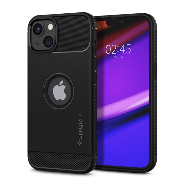 Puzdro Spigen Rugged Armor pre Apple iPhone 13 mini, čierne