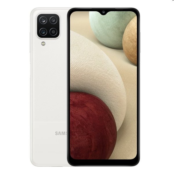 Samsung Galaxy A12, 4/64GB, white | nové zboží, neotevřené balení
