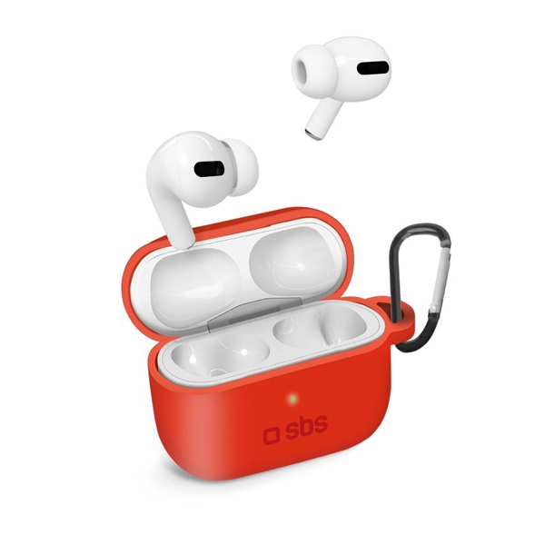 SBS Silikonové pouzdro pro Apple AirPods Pro, červené