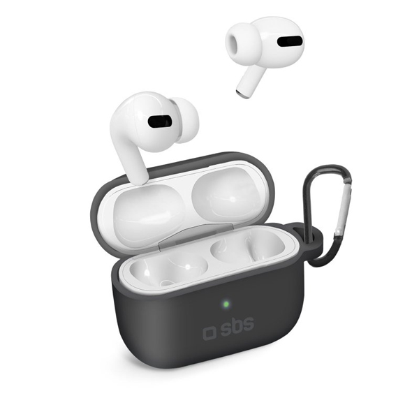 SBS Silikonové pouzdro pro Apple AirPods Pro, černé