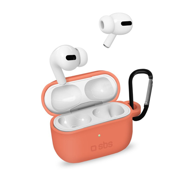 SBS Silikonové pouzdro pro Apple AirPods Pro, oranžové