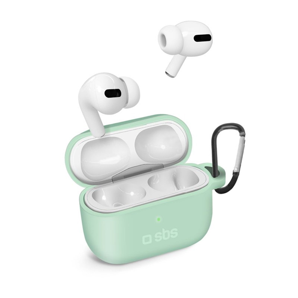 SBS Silikonové pouzdro pro Apple AirPods Pro, světlo zelené