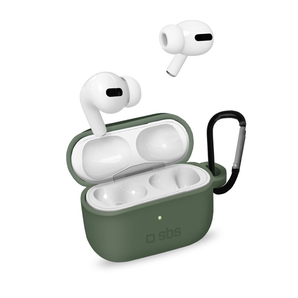 SBS Silikonové pouzdro pro Apple AirPods Pro, zelené