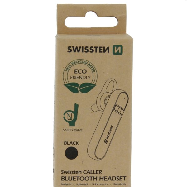 Swissten Bluetooth Headset caller, černé Swissten Bluetooth Headset caller, černé