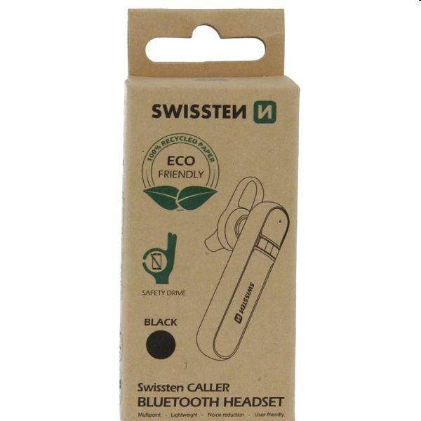 Swissten Bluetooth Headset caller, černé