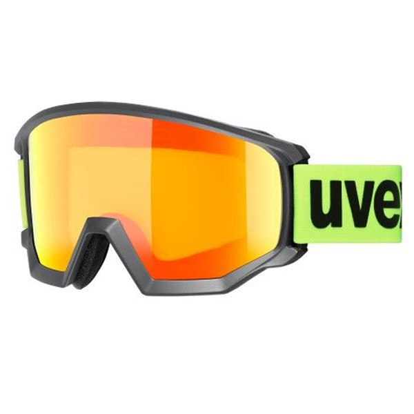 UVEX Athletic CV, Black Mat Mirror Orange/CV Yellow