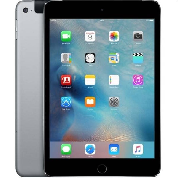 Apple iPad mini 4, 64GB Wi-Fi + Cellular, Space Gray, Třída A - použité, záruka 12 měsíců Apple iPad mini 4, 64GB Wi-Fi + Cellular, Space Gray, Třída A - použité, záruka 12 měsíců