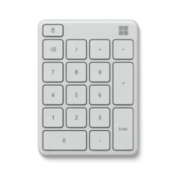 Microsoft Numerická Bluetooth klávesnice Wireless Number Pad, Glacier