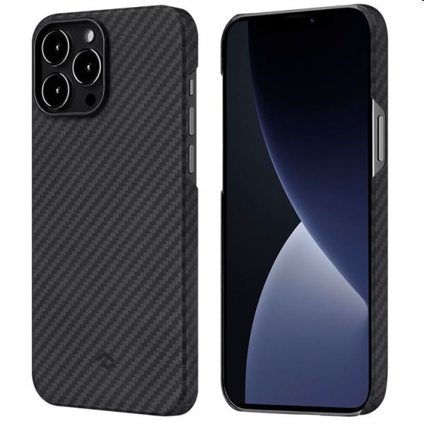 Pouzdro Pitaka MagEZ z aramidových vláken pro iPhone 13 Pro Max, černé/šedé Pouzdro Pitaka MagEZ z aramidových vláken pro iPhone 13 Pro Max, černé/šedé