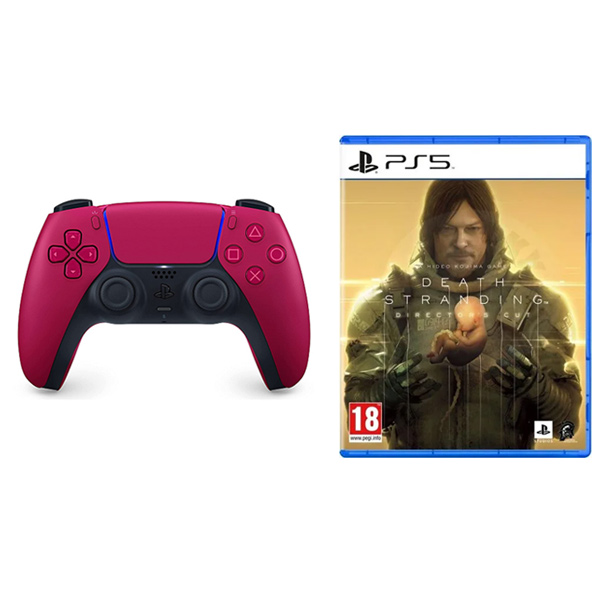 PlayStation 5 DualSense Wireless Controller, cosmic red + Death Stranding CZ (Director’s Cut)