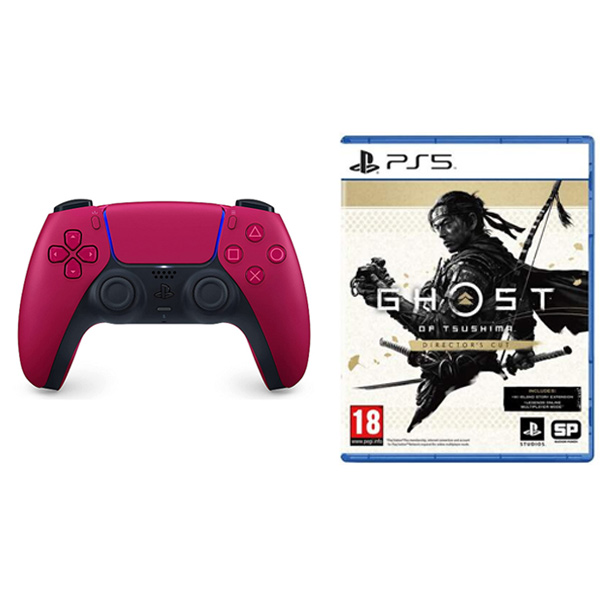 PlayStation 5 DualSense Wireless Controller, cosmic red + Ghost of Tsushima (Director’s Cut) CZ