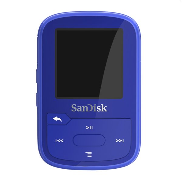 Přehrávač SanDisk MP3 Clip Sport Plus 32 GB, modrý