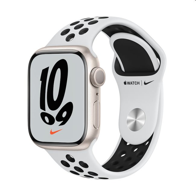 Apple Watch Series 7 GPS | Nike (45mm), starlight, Třída C - použito, záruka 12 měsíců