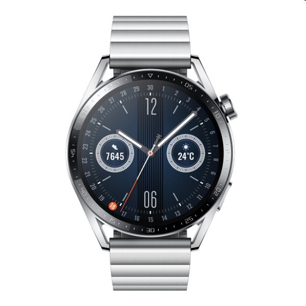 Huawei Watch GT3 46mm, silver, Třída A - použito, záruka 12 měsíců