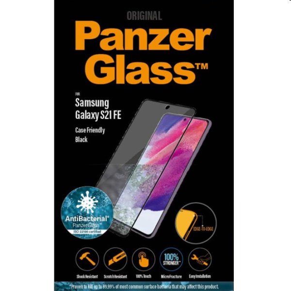 Ochranné sklo PanzerGlass Case Friendly AB for Samsung Galaxy S21 FE, černé