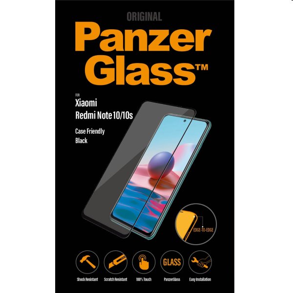 Ochranné temperované sklo PanzerGlass Case Friendly pro Xiaomi Redmi Note 10/10S, black
