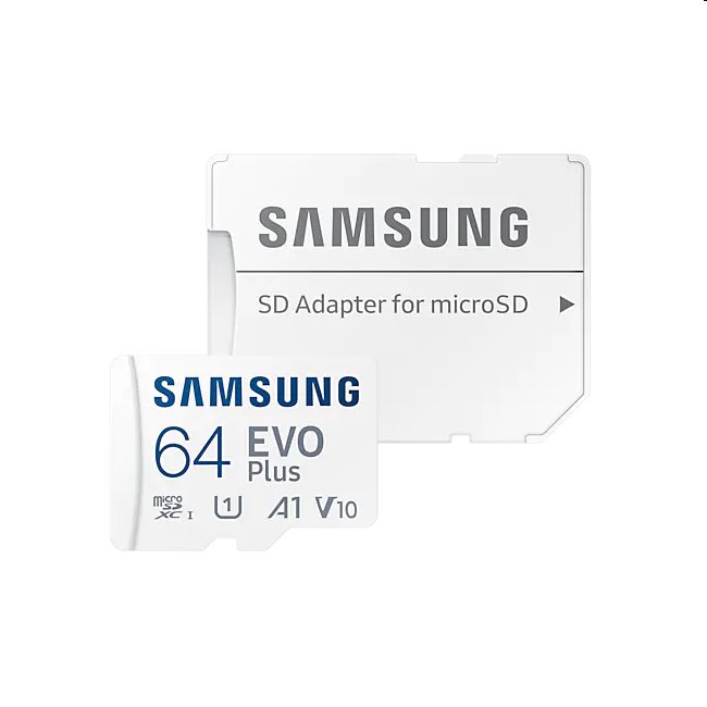Samsung EVO Plus Micro SDXC 64GB (2021) + SD adaptér Samsung EVO Plus Micro SDXC 64GB (2021) + SD adaptér