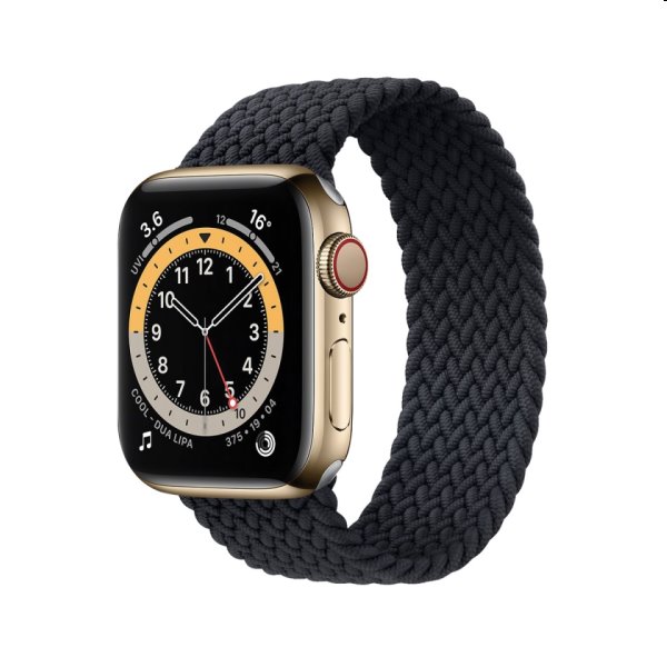 COTEetCI nylonovy náramek 125 mm pro Apple Watch 38/40/41 mm, černy