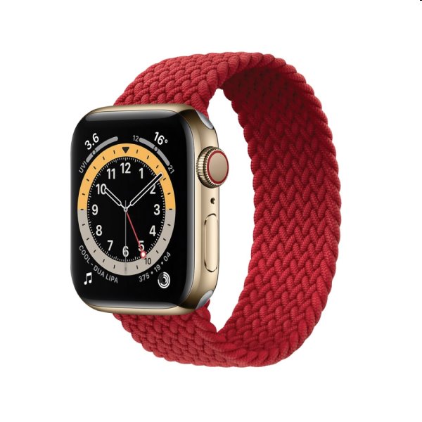 COTEetCI nylonovy náramek 170 mm pro Apple Watch 42/44/45 mm, červeny