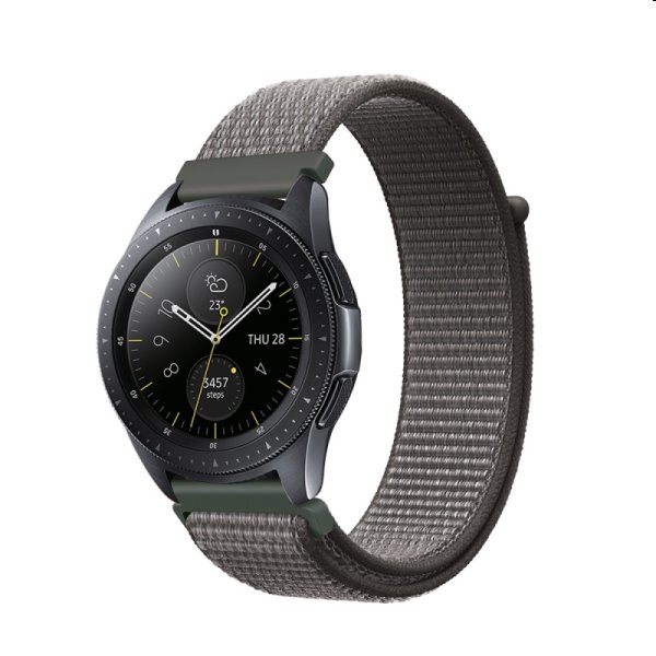 COTEetCI univerzální nylonový náramek 22 mm pro Apple Watch 42/44/45 mm, šedý