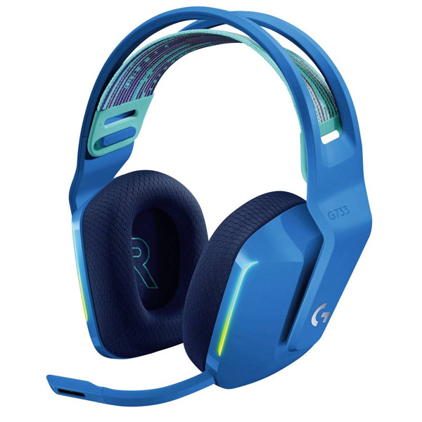 Logitech G733 LIGHTSPEED Wireless RGB Gaming Headset, blue