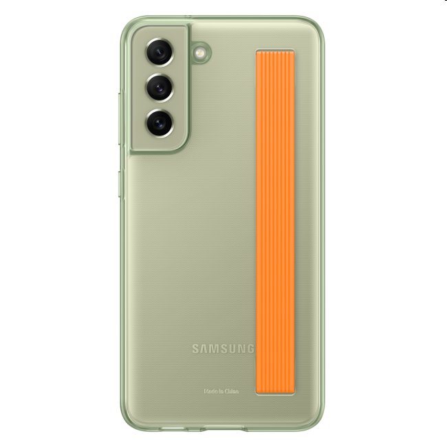 Pouzdro Clear Strap Cover pro Samsung Galaxy S21 FE 5G, olive Pouzdro Clear Strap Cover pro Samsung Galaxy S21 FE 5G, olive
