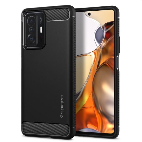 Pouzdro Spigen Rugged Armor pro Xiaomi 11T/11T Pro, černé