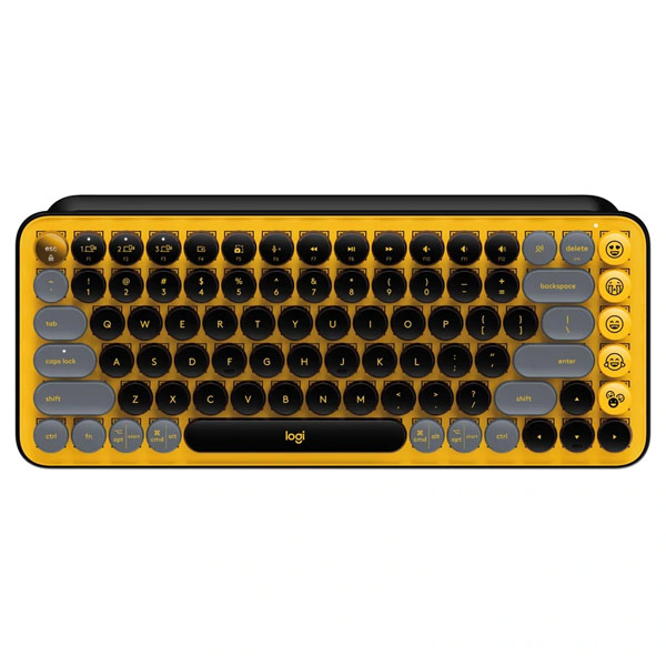 Bezdrátová klávesnice Logitech POP Key Blast, černo-žlutá Bezdrátová klávesnice Logitech POP Key Blast, černo-žlutá