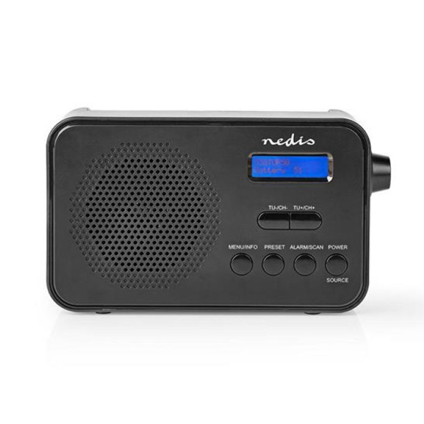 Nedis radio RDDB1000BK, DAB+, FM, 3,6W