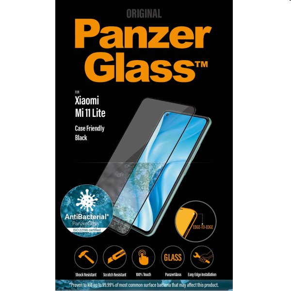 Ochranné temperované sklo PanzerGlass Case Friendly pro Xiaomi Mi 11 Lite, black