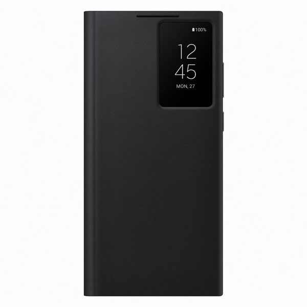 Pouzdro Clear View Cover pro Samsung Galaxy S22 Ultra, black