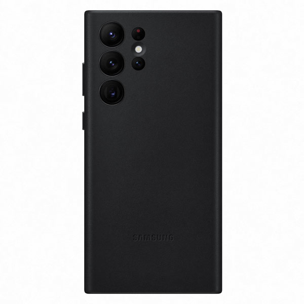 Pouzdro Leather Cover pro Samsung Galaxy S22 Ultra, black