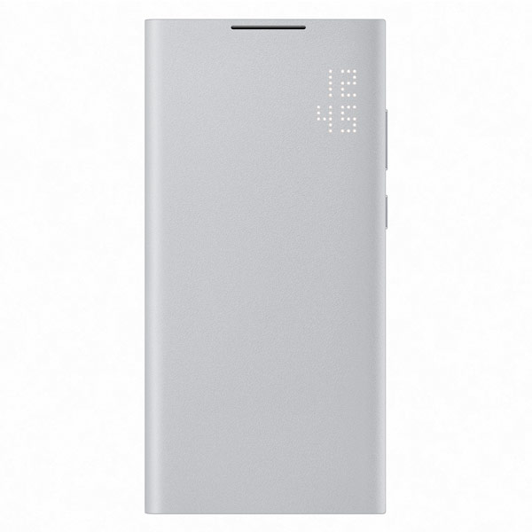 Pouzdro LED View Cover pro Samsung Galaxy S22 Ultra, light gray