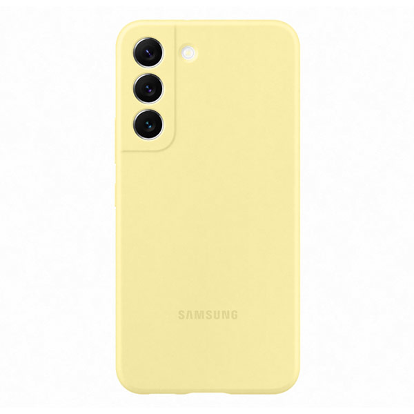 Pouzdro Silicone Cover pro Samsung Galaxy S22, yellow