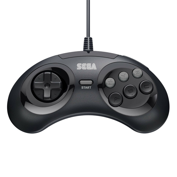 Retro-Bit SEGA MD 6-button Pad, černý