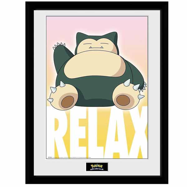 Zarámovaný plakát Snorlax (Pokémon)