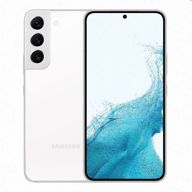 Samsung Galaxy S22, 8/128GB, white, Třída A - použité, záruka 12 měsíců