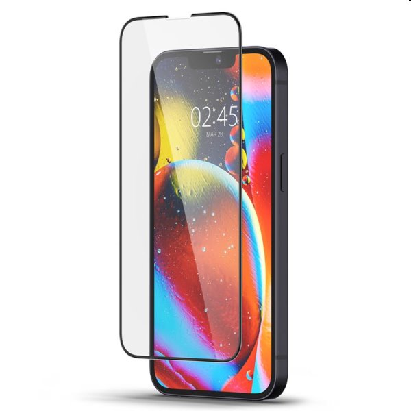 Tvrzené sklo Spigen tR Slim HD pro Apple iPhone 13 mini, černé