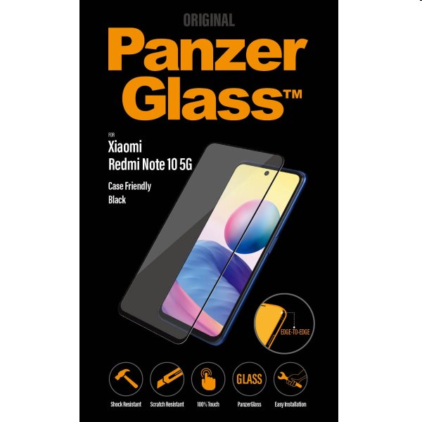 Ochranné temperované sklo PanzerGlass Case Friendly pro Xiaomi Redmi Note 10 5G, black