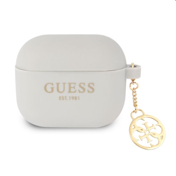GUESS silikónový obal pro Apple AirPods 3 (GUA3LSC4EG), šedý GUESS silikónový obal pro Apple AirPods 3 (GUA3LSC4EG), šedý