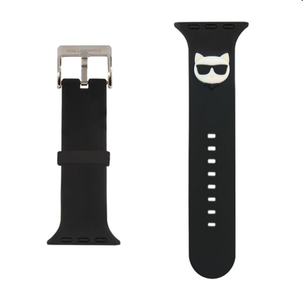 Karl Lagerfeld Choupette Head řemínek pro Apple Watch 42/44mm, black