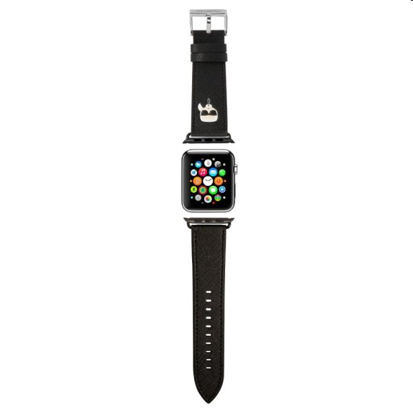 Karl Lagerfeld Karl Head PU řemínek pro Apple Watch 42/44mm, black