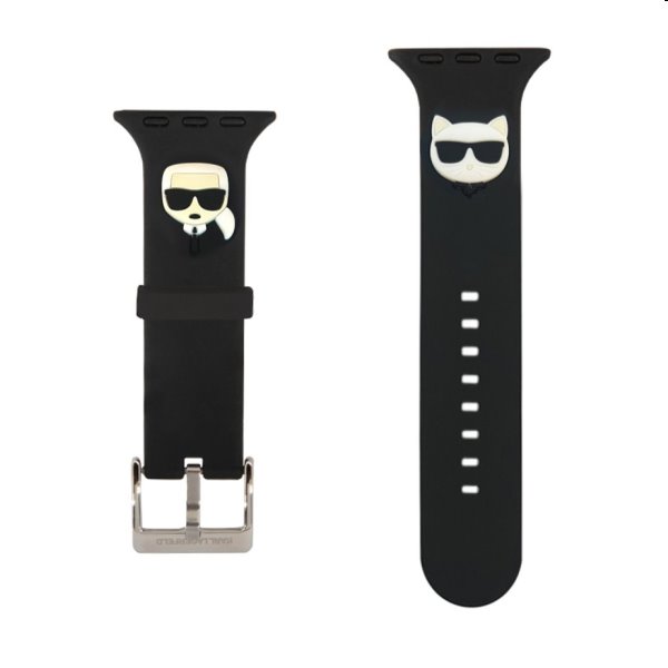 Karl Lagerfeld Karl and Choupette řemínek pro Apple Watch 38/40mm, black Karl Lagerfeld Karl and Choupette řemínek pro Apple Watch 38/40mm, black